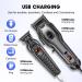 Professional Hair Clippers Set for Men - Cordless USB Rechargeable Barber Kit with LED Display - Perfect Hair Cutting Gifts (Black - Buy Online on GoSupps.com