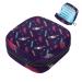 Menstruation pad bag with zipper women's napkin bag tampons collection bags for women and girls (colorful boho springs arrow dark)