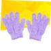 Medium Purple Exfoliating Bath Gloves - Pair Shower Gloves for Deep Cleansing & Scrubbing | Perfect Body Scrub Exfoliator - International Shipping Available - Buy Online on GoSupps.com