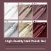 Autumn Gel Nail Polish Set - 6 Colors Red Silver Champagne Gold Soak Off LED Kit for Beginners - Buy Online on GoSupps.com