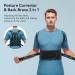 Posture Corrector Back Brace for Men & Women - Adjustable Breathable Full Back Support for Pain Relief - Fits Neck Shoulder Clavicle Upper & Lower Back - Black Large - Buy Online on GoSupps.com