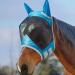 Harrison Howard Caremaster Pro Luminous Horses fly mask UV protection fleece padding with ear protection dresden blue cold blood (XL) cold blood (XL) voodoo blue