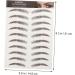 Abaodam 9 Sheets waterproof eyebrow stickers waterproof stickers Artificial Eyebrow Tattoos 6d Makeup Tools - Buy Online on GoSupps.com