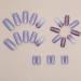 24Pcs Purple Glossy Short Square French Tips Press on False Nails for Women - Removable Adhesive Tabs Included - Buy Online on GoSupps.com