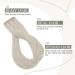 Fshine Weft Human Hair Extensions Remy Hair Sew in Soft Silky Hair Extensions White Hair Extensions Real Human Hair 20 Inch 100g - Buy Online on GoSupps.com