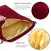 Segbeauty Blow Dryer Bag | Satin Lined Storage Organizer for Hair Tools | 11.8x15.7 inches Wine Red Velvet Travel Pouch - Buy Online on GoSupps.com
