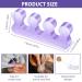 Purple Silicone Toe Separator - Washable & Reusable Toenail Divider for Perfect Pedicure & Overlapping Toes Care - Buy Online on GoSupps.com