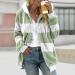 Shop Hanxiulin Women's Fleece Plush Jacket - Fluffy Warm Zipper Wool Coat in 5XL Green | Lightweight & Elegant Quilted Design - Buy Online on GoSupps.com