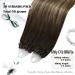 Moresoo Micro Loop Extensions - 45 cm Dark Brown to Golden Brown Real Hair Microring Extensions | Remy Hair 1g/s 50g #2/6/2 & Microring #4/10/16 - Buy Online on GoSupps.com