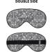Silver Sequin Eye Mask - Soft Adjustable Sleep Mask for Comfort | Unisex Black Sleeping Mask - Buy Online on GoSupps.com