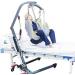 Large U Sling Full Body Patient Lift Sling with Mesh Medical Lift Equipment with Commode Cutout Four Point Support Tranfer Sling for Elderly and Disabled bonny369