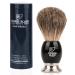 Luxury Shaving Brush for Men by VIKINGS BLADE, Ultra Heavy Acrylic & 316L Steel Handle, Super Strong Knot Backbone, Minimal Shedding, Fast Lather, Extremely Smooth & Plush on Skin (Dark Stallion) 1.Dark Stallion