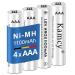 Rechargeable AAA Batteries 1100mAh NiMH Triple AAA Batteries Recharge Universal AAA Rechargeable Batteries Pre-Charged 1.2V AAA Battery for Long-Lasting Power - 4 Count (Pack of 1) 4 Count (Pack of 1) AAA