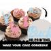18pcs Glitter Cupcake Topper Doe or Buck Gender Reveal Theme Decor Supplies Boys Girls Happy Birthday Party Decorations - Buy Online on GoSupps.com