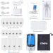Ohuhu Tens Unit Muscle Stimulator 24 Modes Rechargeable Machine with 16 Pads for Pain Relief - Silver | Mother Father's Day Gift - Buy Online on GoSupps.com