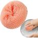 Scrub Sponge | Soft Fiber Cleaning Ball Design Dishwashing Scrubber Non-Scratch Sponge Efficient Decontamination Multipurpose Cleaner Cleaning Supplies Home Kitchen Supplies Puchen Pink - Buy Online on GoSupps.com