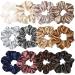 12 Pcs Satin Silk Hair Scrunchies Soft Hair Ties Fashion Hair Bands Hair Bow Ropes Hair Elastic Bracelet Ponytail Holders Hair Accessories for Women and Girls (4.5 Inch Multi-colored) 4.5 Inch (Pack of 12) Assorted Mult...
