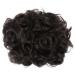Girls Synthetic Curly Hair Bun Extension Clip in Ponytail Chignon Dish Tray #98 Dark Brown - Buy Online on GoSupps.com