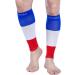 Doc Miller Calf Compression Sleeve - 1 Pair 15-20mmHg Support Socks for Sports & Recovery | Shin Splints Relief | 2-Pair Large Blue/White/Red - International Shipping - Buy Online on GoSupps.com