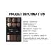 Eye Makeup Contour Kit & Eyebrow Stamp Set - 12 Powders 4 Stencils Waterproof International Shipping - Buy Online on GoSupps.com