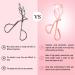 Pink Eyelash Curler with Built-in Comb - Professional Lash Tool with Refills - Buy Online on GoSupps.com