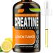 Creatine Monohydrate Liquid Creatine for Muscle Mass Strength Glute Booty & Endurance - Creatine for Women and Men with Hydrolyzed Collagen & Trehalose - 120 ml Creatine HCl (Lemon Flavor)