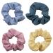 Androxeda 4 pieces hair tie hair rings women ponytail holder hair band elastic hair tie for women or girls hair accessories