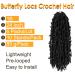Yewell Butterfly Locs Crochet Hair 24 Inch 6 Packs - Soft Long Pre-looped Distressed Faux Locs Crochet Hair for Black Women, 1B Color - Pack of 6 - Buy Online on GoSupps.com