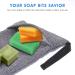 Buy WLLHYF 2PCS Exfoliating Soap Bag Saver - Mesh Bar & Scented Soap Lather Pouch - Foaming Shower & Bath Body Scrubber for Men & Women (Gray - Buy Online on GoSupps.com