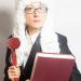 MFUOE 2 Pieces Judge Costume Accessories Judge Court Lawyer Wig Judge Wooden Gavel Role Play Toys for Halloween Makeup Theme Party - Buy Online on GoSupps.com