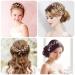 White Rhinestone Flower Girl Headpiece for Bride - Wedding Hair Accessories - Buy Online on GoSupps.com