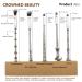 Wizard Wand Makeup Brush Set - Magic Eyeshadow Brushes & Faux Leather Roll | Shop Now! - Buy Online on GoSupps.com