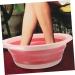 PLAFOPE 1pc Folding Washbasin Foldable Basin Foldable Washbasin Wash Basin Bathroom Basin Washing Basin Cleaning Basin for Home Bathroom Supply Portable Washbasin Dormitory Supply 32X32X12CM Pink - Buy Online on GoSupps.com