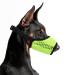 Yaodhaod muzzle for dogs with a rounded mesh loop breathable breathable dog muzzle prevents the eating biting and chewing (green) l green