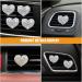 Buy SOLUSTRE Bling Heart Air Vent Clips - 2pcs Car Decoration & Freshener Accessories for Stylish Interior Decor - Buy Online on GoSupps.com
