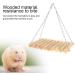 Swing Squirrels Swing Parrots-13 * 20cm Wooden Natural Stripe Round Log Parrots Hanging Swing for Chinchilla Squirrels - Buy Online on GoSupps.com