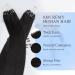DOORES Microlink Hair Extensions Human Hair Natural Black 18 Inch 50g/50s Straight Micro Loop Hair Extensions Invisible Hair Extensions Human Hair 18 Inch-50g-50s M-#1B Natural Black - Buy Online on GoSupps.com