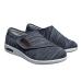 NVBHOF Men Wide Fit Memory Foam Diabetic Slippers Elderly Orthopaedic Easy Close Wide Fit Strap Memory Foam Shoes Edema Swollen Shoes for Edema Arthritis Fasciitis Swollen Feet 6 Dark Grey