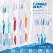 100 Individually Wrapped Travel Toothbrushes | Soft Bristle Disposable Toothbrushes for Adults & Kids | Ideal for Hotels & Guests - Multi Color - Buy Online on GoSupps.com