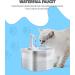 Ciays Automatic Cat Water Fountain 65oz/1.8L - White | Pet Fountain with 3 Replacement Filters for Cats, Dogs, Multiple Pets - Buy Online on GoSupps.com