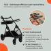 Buy RL24 Sintlelic Car Irhcarry Light - Foldable Saddle Holder with Bridle Holder & Railing Wheels | Lightweight Resilient Removable Basket | Black Stable Accessories | International Shipping - Buy Online on GoSupps.com