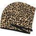 Leopard Print Microfiber Hair Towel | Super Absorbent Quick Dry Wrap for Long Curly & Thick Hair - Coral Velvet - Buy Online on GoSupps.com