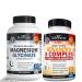 BioSchwartz High Absorption Magnesium Glycinate 500mg Capsules (2 Month Supply) Plus Vitamin B Complex with Vitamin C (2 Month Supply)