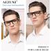 AEZUNI Extra Large Reading Glasses 1.5x - Oversized Square Readers for Men | Multiple Powers Available (Black - Buy Online on GoSupps.com