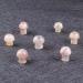 Natural Crystal Rough Crystal 3pc Natural Hand Carved Sakura Agate Mushroom Cherry Blossom Crystal Stone 15mm for Crystal - Buy Online on GoSupps.com