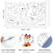 2 Pcs Children's Drawing Roll - 11811.8 Inch Sticky DIY Painting Paper for Kids - Christmas Gift - Wall Coloring Stickers - Animals & Transportation - Buy Online on GoSupps.com