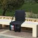 Stadium Seat Cushion | Thick Stadium Seat with Back Support and 4 Pockets Lightweight Waterproof Back Support Picnic Bleacher Seats for Outdoor Black - Buy Online on GoSupps.com
