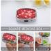 Valentine's Day Heart Print Pill Box - 2 Compartment Decorative Metal Organizer for Medicine - Portable Pocket & Purse Case - Buy Online on GoSupps.com