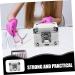 Nail Art Storage Box Drill Organiser Manicure Drill Box Storage Box for Manicure Polisher Nail Drill Organiser Tool Holder Zinc Alloy Grinding 9.00X7.50X6.00CM silver - Buy Online on GoSupps.com