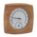 Handmade thermo-hygrometer made of cedar wood For monitoring and relaxing the sauna room climate